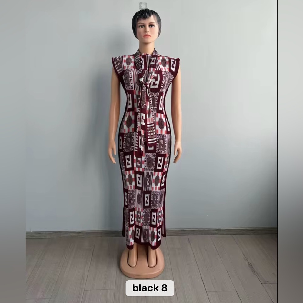 Fashion Buba Silk Dress With Scarf